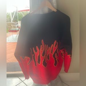 Flame Knit Sweater.